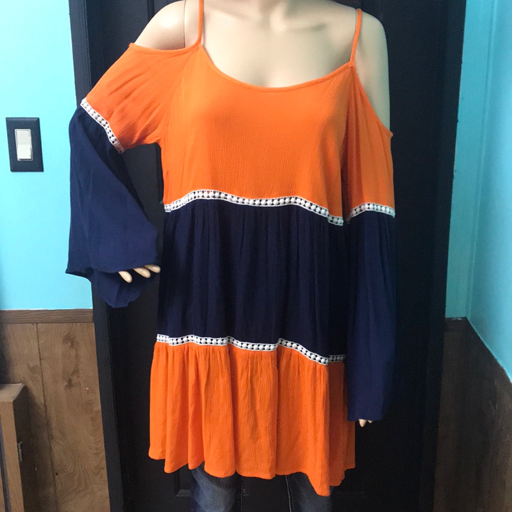 Umgee Cold Shoulder Dress